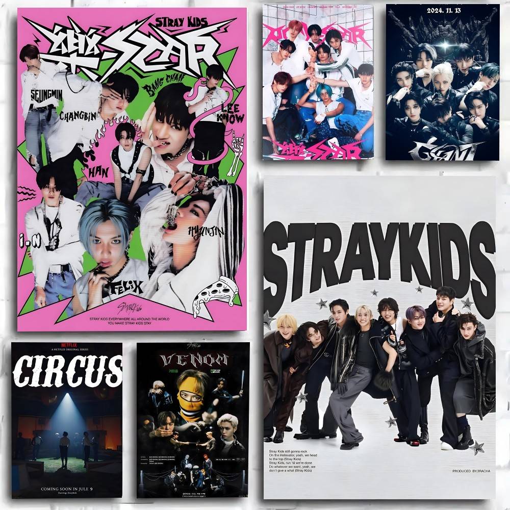 Modern Korean Lifestyle - โปสเตอร์ศิลปะวงบอยกรุ๊ปเกาหลีอัลบั้มเพลงมินิชุดที่ 2 ชื่อ CIRCUS Life ลายอนิเมะ