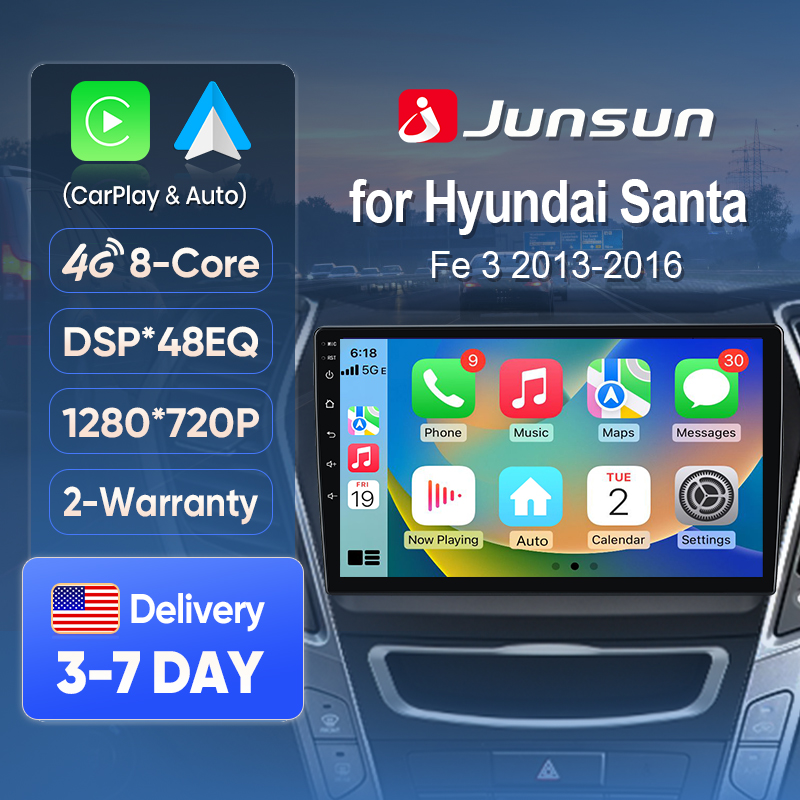 Traditional Korean Lifestyle - วิทยุติดรถยนต์ Junsun AI Voice พร้อมระบบ CarPlay