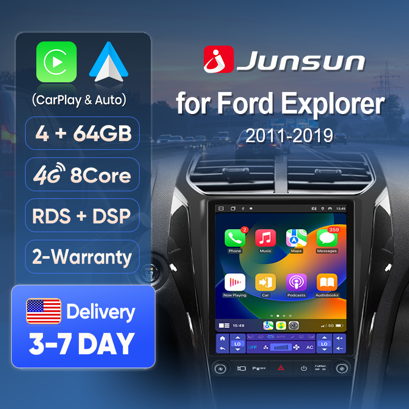 Traditional Korean Lifestyle - หน้าจอ Junsun Wireless CarPlay สำหรับรถยนต์ Ford
