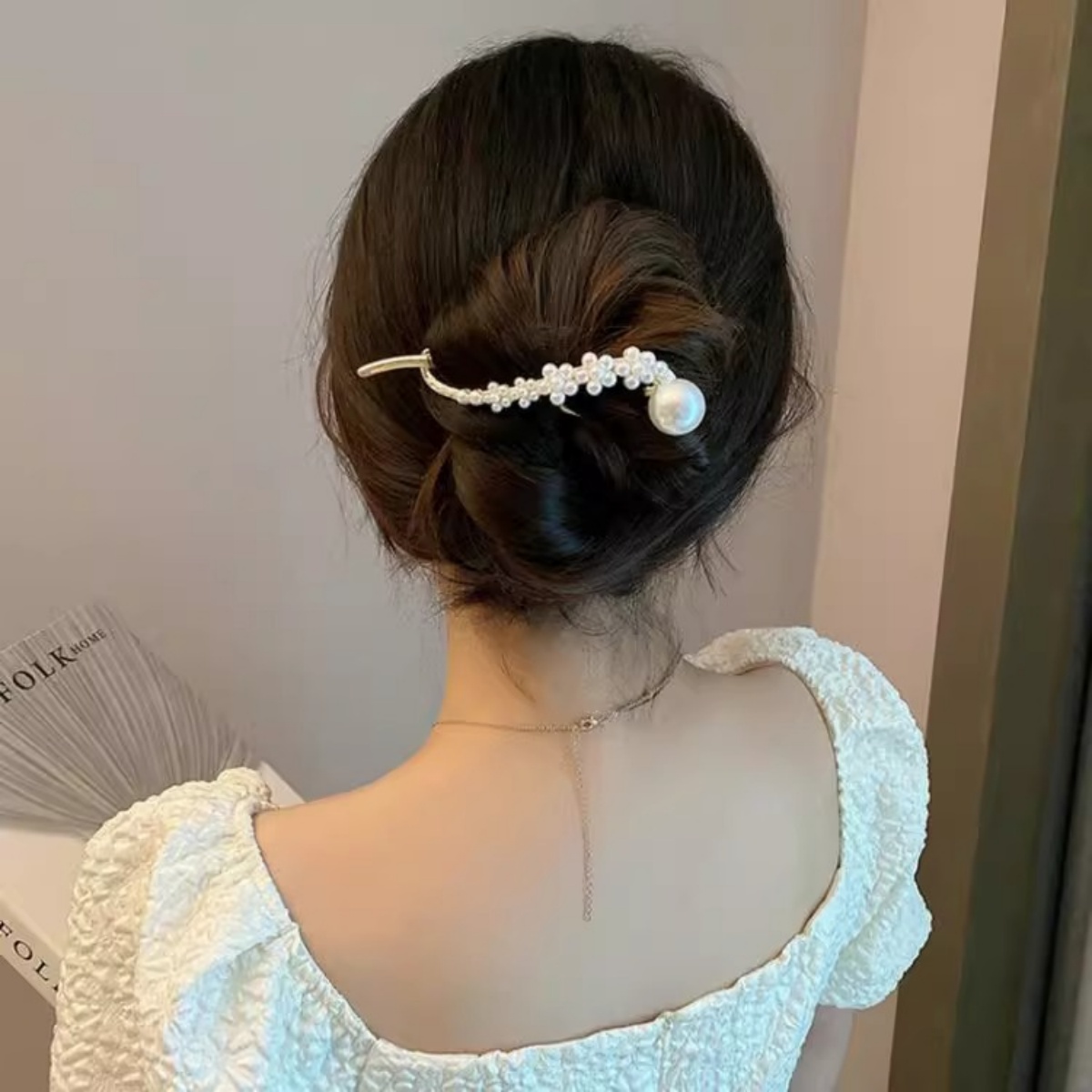 Elegant Glitter ไข่มุกผมคลิปสํ - The Korean Lifestyle บทวิจารณ์และราคา